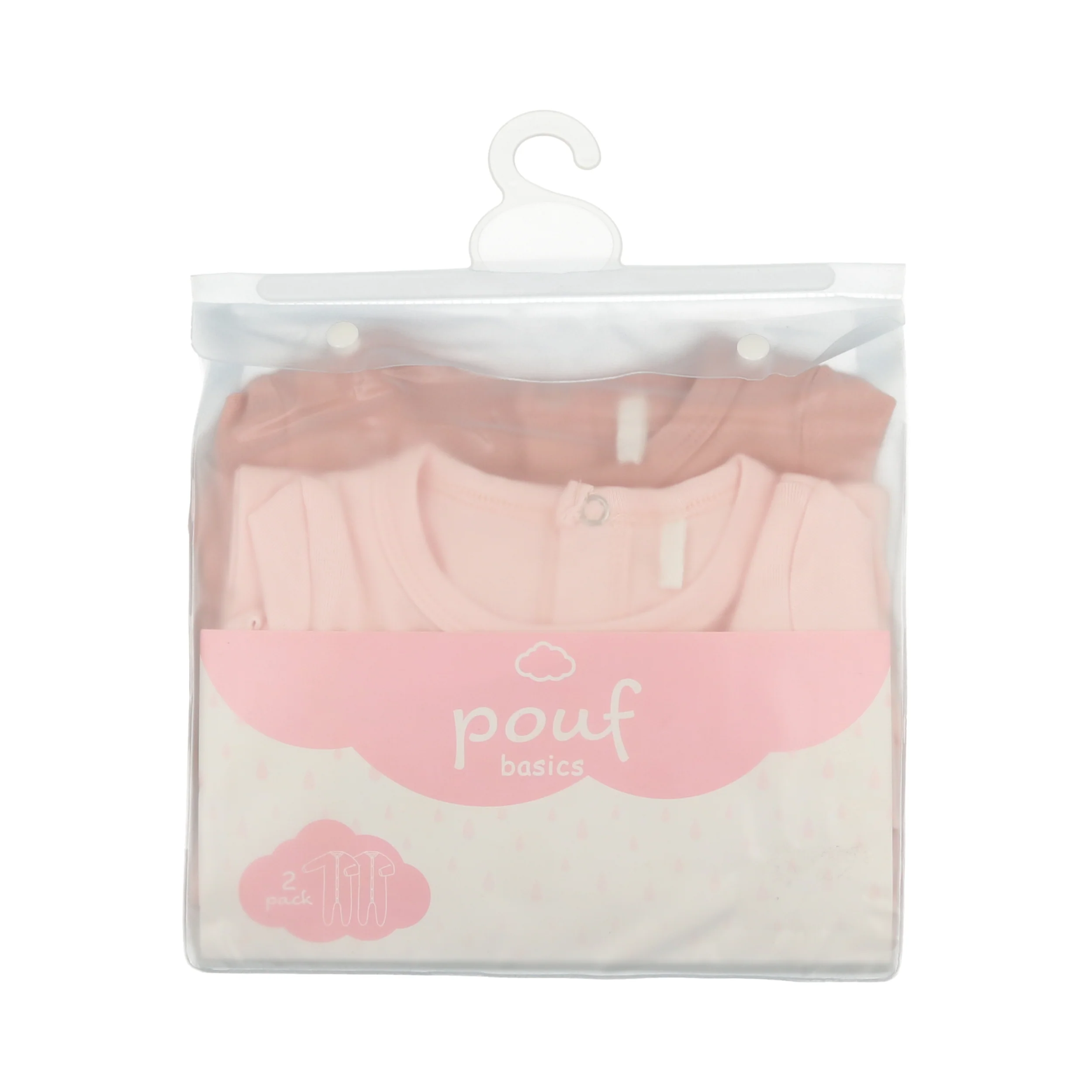 2 Pack Footies- Pink - Image 4
