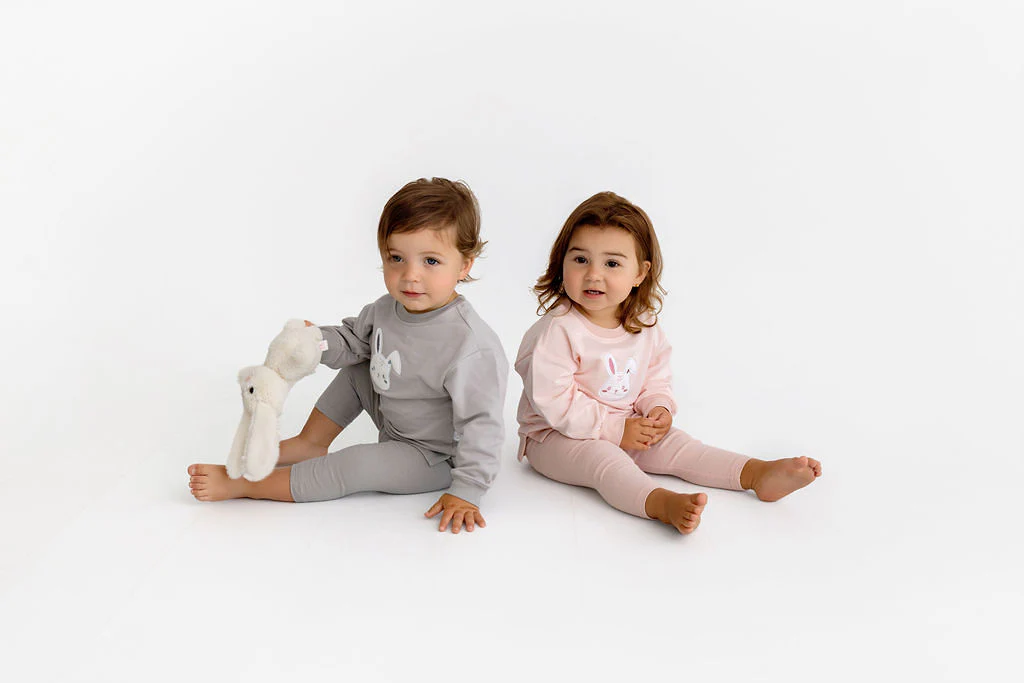 Bunny Sherpa Set- Grey - Image 3