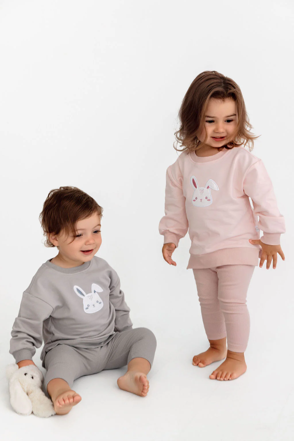 Bunny Sherpa Set- Grey - Image 4
