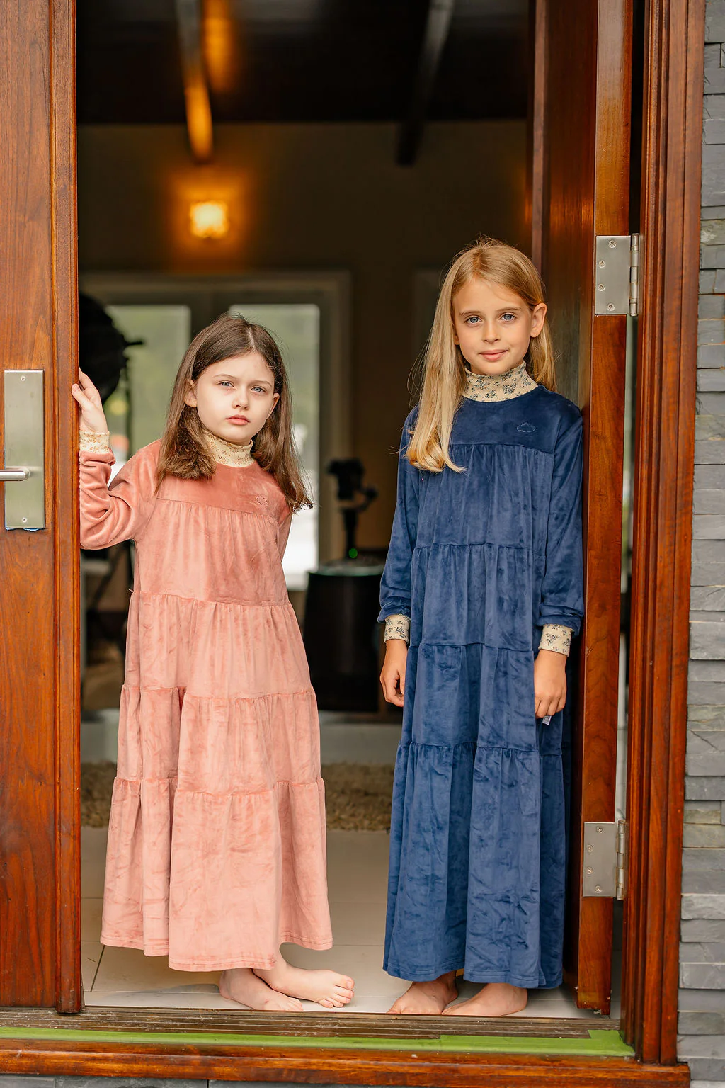 Velour Robe- Dusty Pink - Image 4